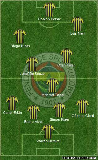 Fenerbahçe SK Formation 2015