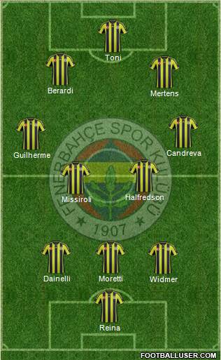 Fenerbahçe SK Formation 2015