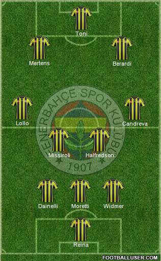 Fenerbahçe SK Formation 2015