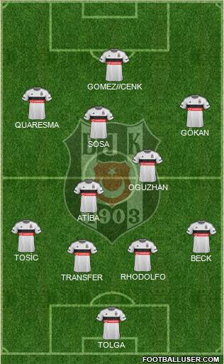 Besiktas JK Formation 2015