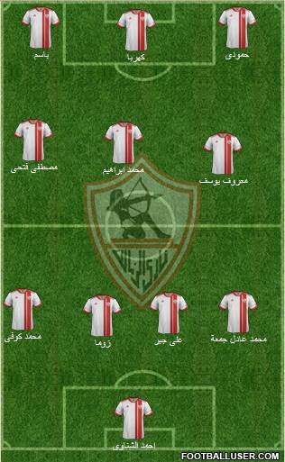 Zamalek Sporting Club Formation 2015