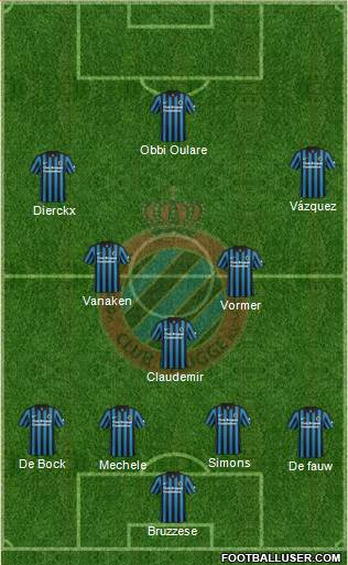 Club Brugge KV Formation 2015