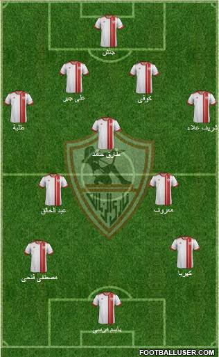 Zamalek Sporting Club Formation 2015