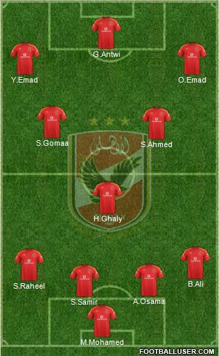 Al-Ahly Sporting Club Formation 2015
