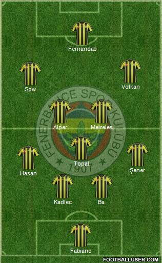 Fenerbahçe SK Formation 2015