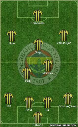 Fenerbahçe SK Formation 2015