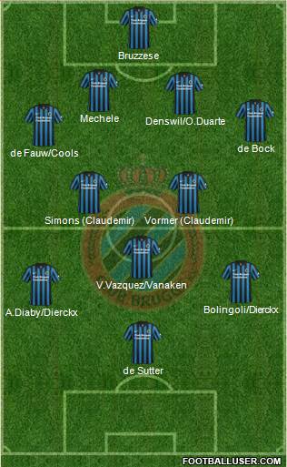 Club Brugge KV Formation 2015
