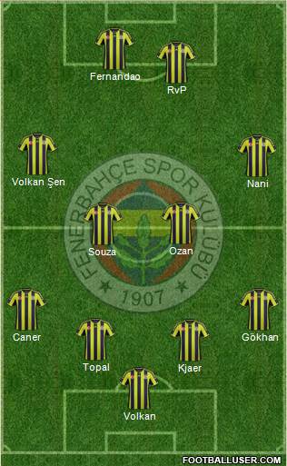 Fenerbahçe SK Formation 2015