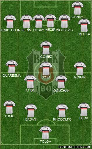 Besiktas JK Formation 2015