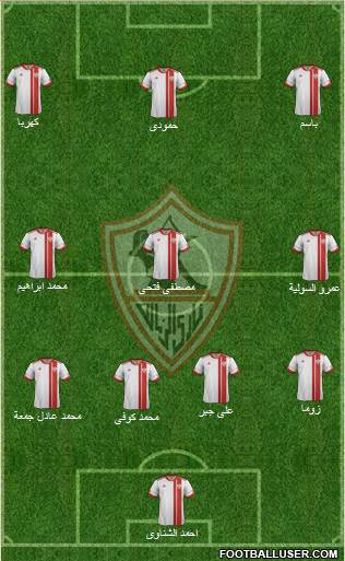 Zamalek Sporting Club Formation 2015
