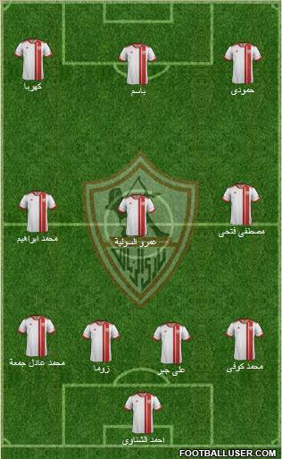 Zamalek Sporting Club Formation 2015