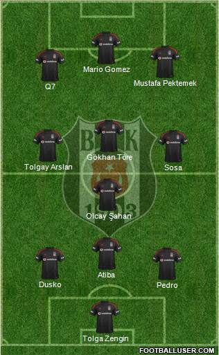 Besiktas JK Formation 2015