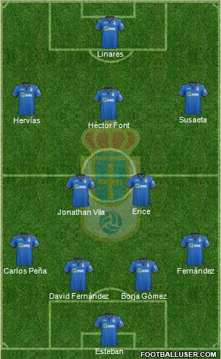 Real Oviedo S.A.D. Formation 2015