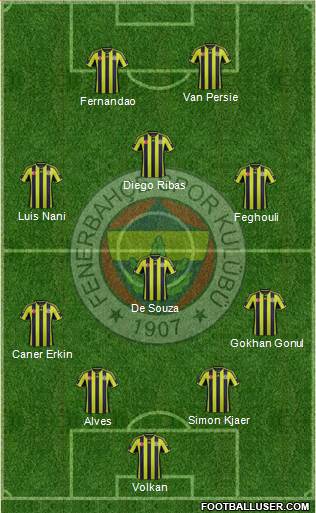 Fenerbahçe SK Formation 2015