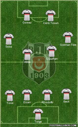 Besiktas JK Formation 2015