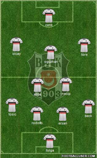 Besiktas JK Formation 2015