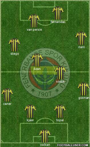 Fenerbahçe SK Formation 2015
