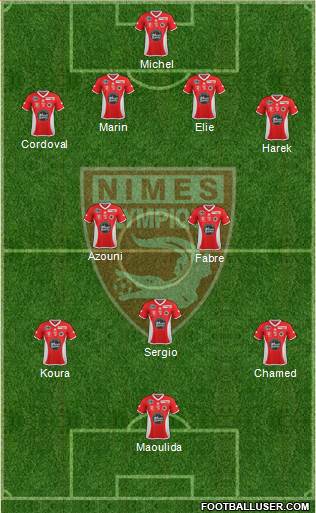 Nîmes Olympique Formation 2015