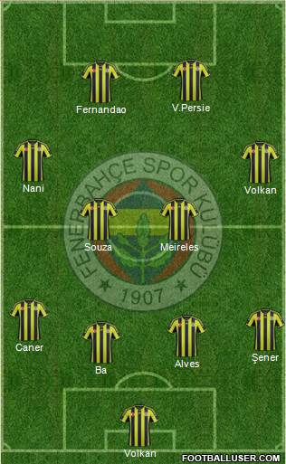 Fenerbahçe SK Formation 2015