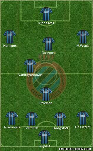 Club Brugge KV Formation 2015