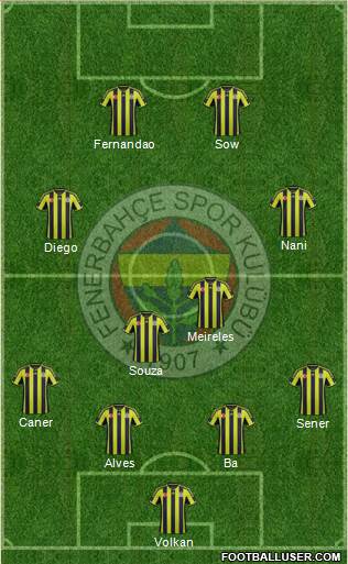 Fenerbahçe SK Formation 2015