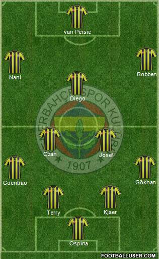 Fenerbahçe SK Formation 2015