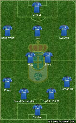 Real Oviedo S.A.D. Formation 2015