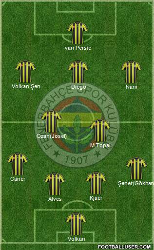 Fenerbahçe SK Formation 2015