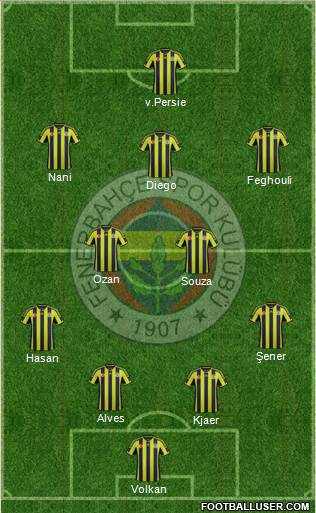 Fenerbahçe SK Formation 2015