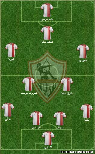 Zamalek Sporting Club Formation 2015