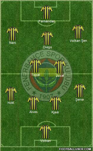 Fenerbahçe SK Formation 2015