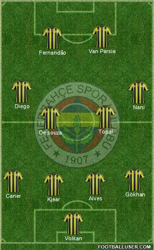 Fenerbahçe SK Formation 2015