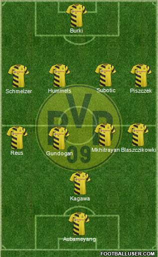 Borussia Dortmund Formation 2015