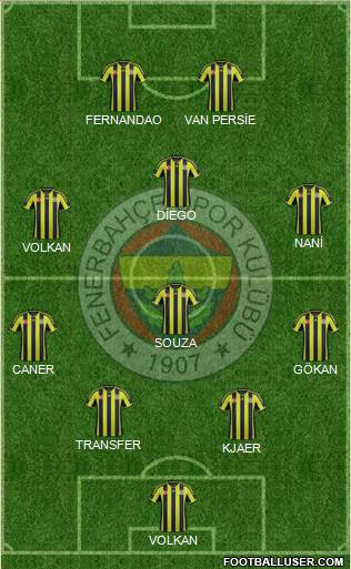 Fenerbahçe SK Formation 2015