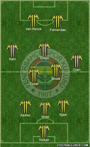 Fenerbahçe SK Formation 2015