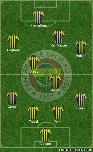 Fenerbahçe SK Formation 2015