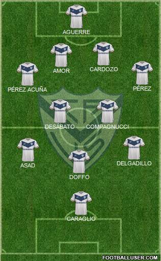 Vélez Sarsfield Formation 2015