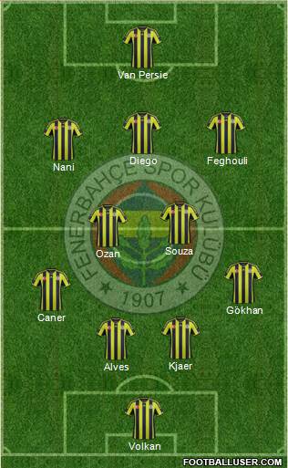 Fenerbahçe SK Formation 2015