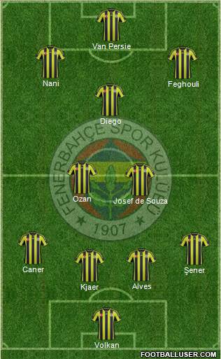Fenerbahçe SK Formation 2015