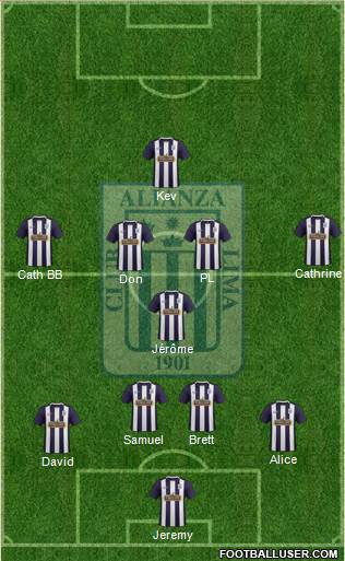 C Alianza Lima Formation 2015