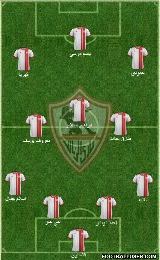 Zamalek Sporting Club Formation 2015