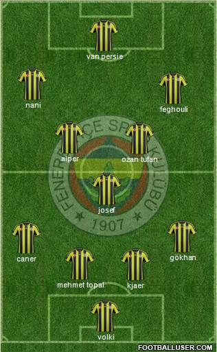 Fenerbahçe SK Formation 2015