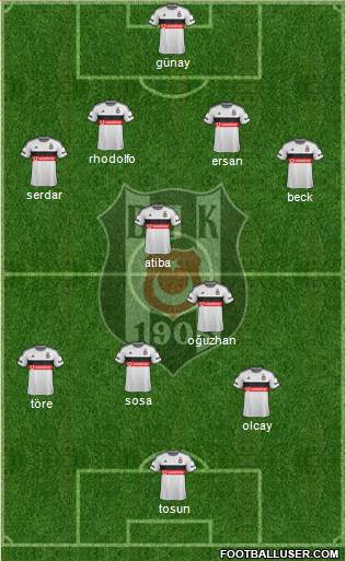 Besiktas JK Formation 2015