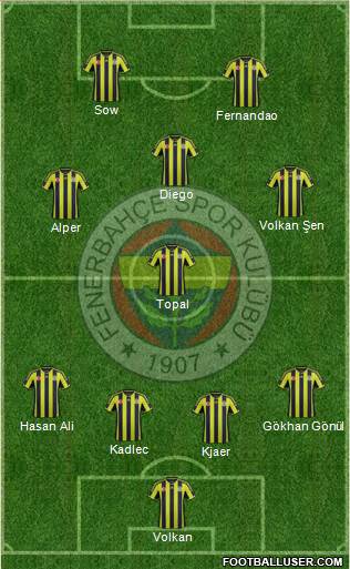 Fenerbahçe SK Formation 2015
