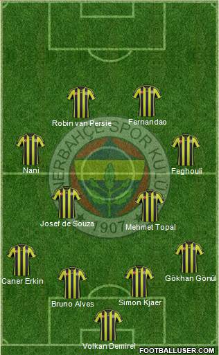 Fenerbahçe SK Formation 2015