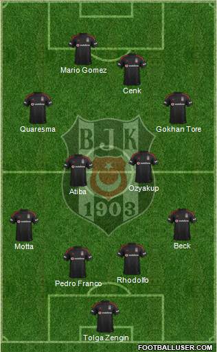 Besiktas JK Formation 2015