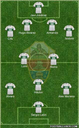 Elche C.F., S.A.D. Formation 2015