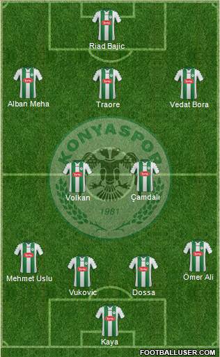 Konyaspor Formation 2015