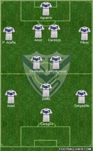 Vélez Sarsfield Formation 2015