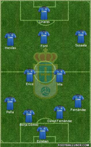 Real Oviedo S.A.D. Formation 2015